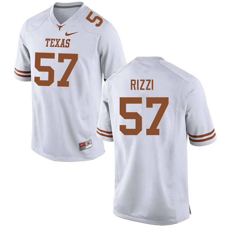 Men #57 Christian Rizzi Texas Longhorns College Football Jerseys Sale-White